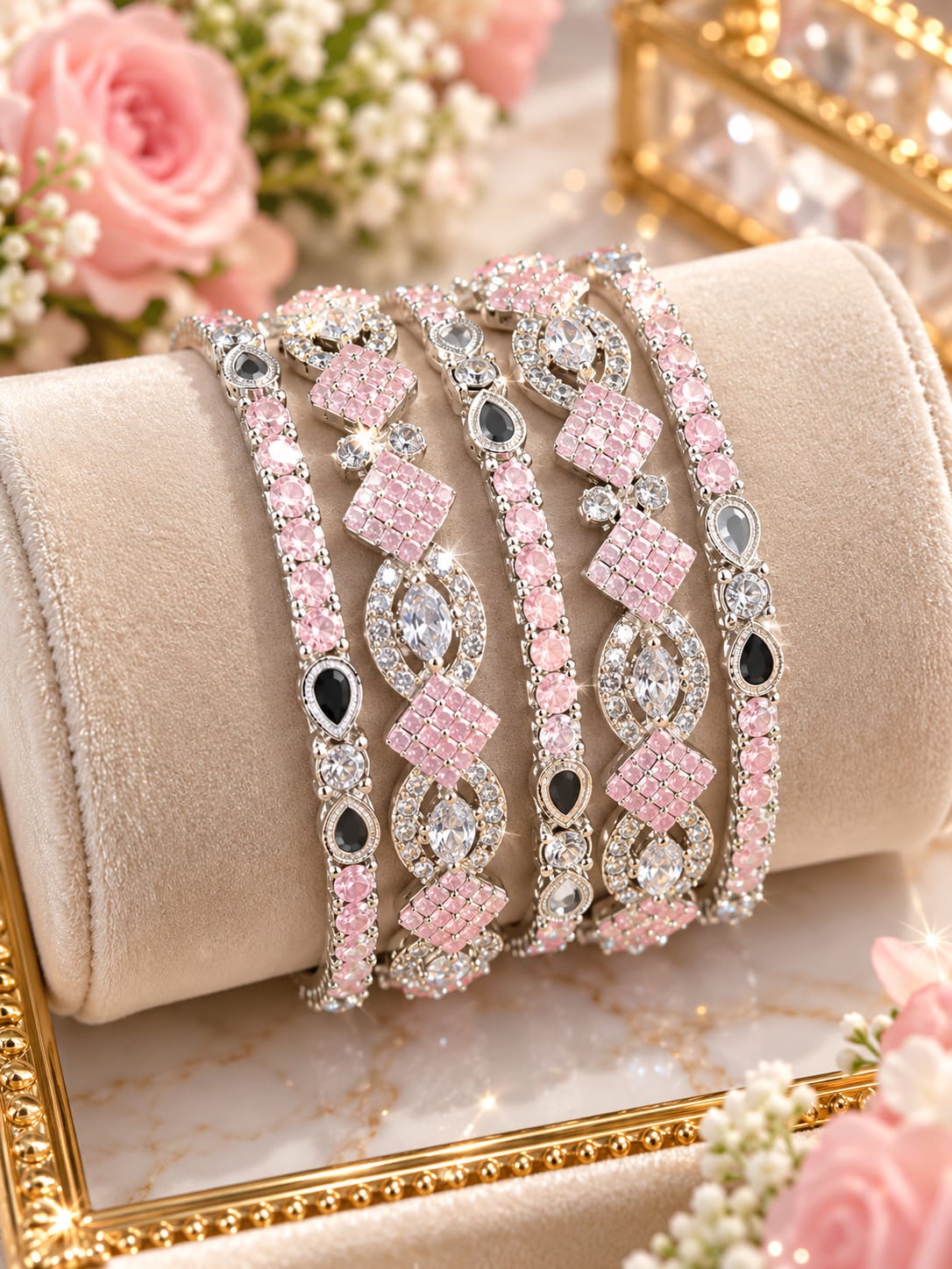“Elegant Bracelet Set ✨ | Add a Touch of Sparkle”