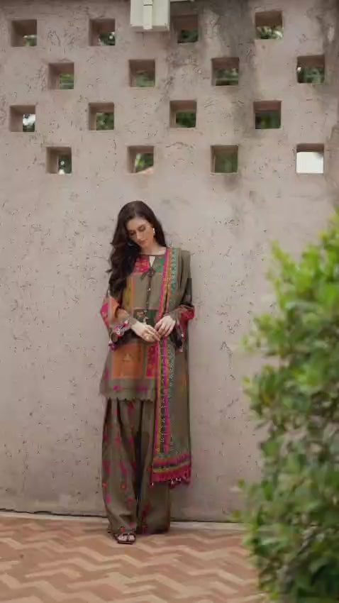 🔥 CHARIZMA 2K26 – Premium Printed Lawn 3PC | Chiffon Dupatta | Rs.3500 Only 😍