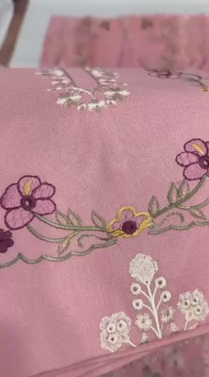 Aneela’s 6506 Premium Winter Dhanak Collection 2026–27 | Heavy Embroidered 3-Piece Suit with Shawl