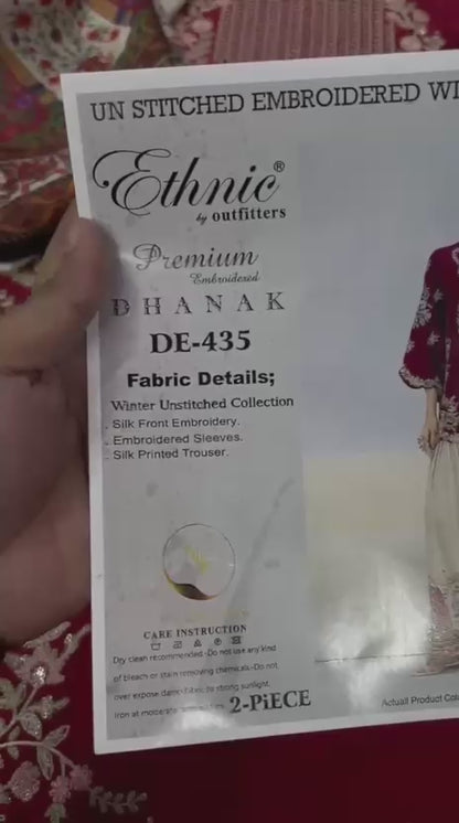 🔥 Abeera Khan Trending Silk Collection | Ethnic Wear D#435 | Premium 2PC Unstitched Silk Suit | Viral TikTok Dress 2026 😍✨