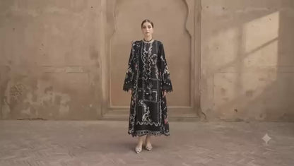Crimson Dhanak Vol. 2026 – Heavy Embroidered 3pc Unstiched Suit with Digital Printed Pashmina Shawl