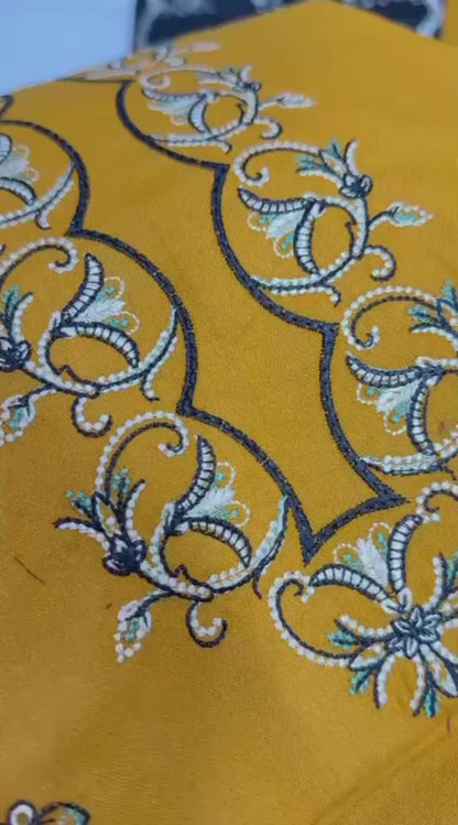 Zaha 6200 Premium Winter Dhanak Collection 2026-27 | Heavy Embroidered 3-Piece Suit