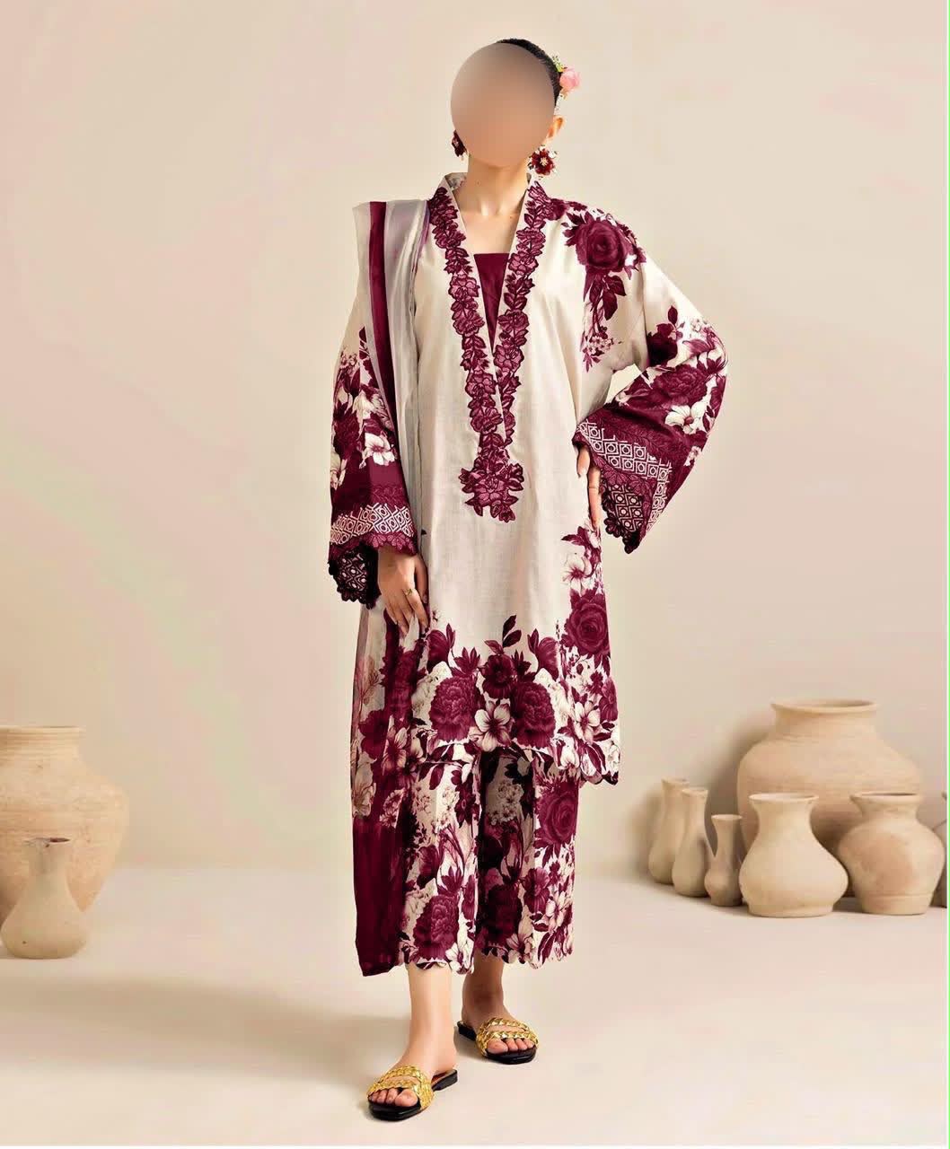 Lulusar Silk 3PC Unstitched Dress 2K26 | Premium Shamose Silk Digital Printed Collection | Printed Shirt, Dyed Trouser & Silk Dupatta