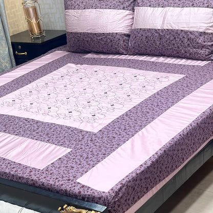 🔥 NEW ARRIVAL 2026 | PREMIUM EMBROIDERED 3PC COTTON KING SIZE BEDSHEET | LUXURY PATCH WORK COLLECTION 🔥