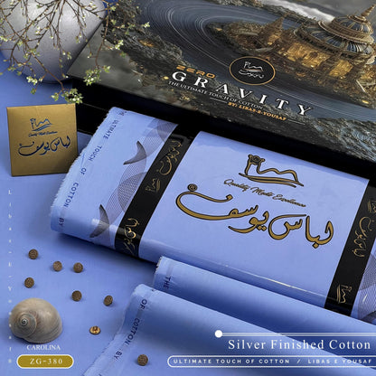 Libas-e-Yousaf Zero Gravity Cotton – Ultra Premium Summer Unstitched Collection (With Luxury Box & Metal Buttons)