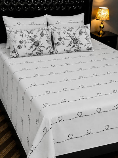 🔥 New Arrival 2026 | 5Pc Pure Cotton King Size Bedsheet Set | Export Quality | Full Printed | Double Bed Size 🔥