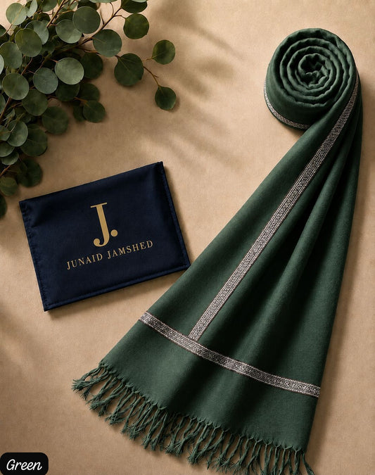 J. Men's Winter Woolen Shawl Collection 2026 – 2.5 Ghaz Soft Fine Quality Warm Fabric (12 Colors Available)