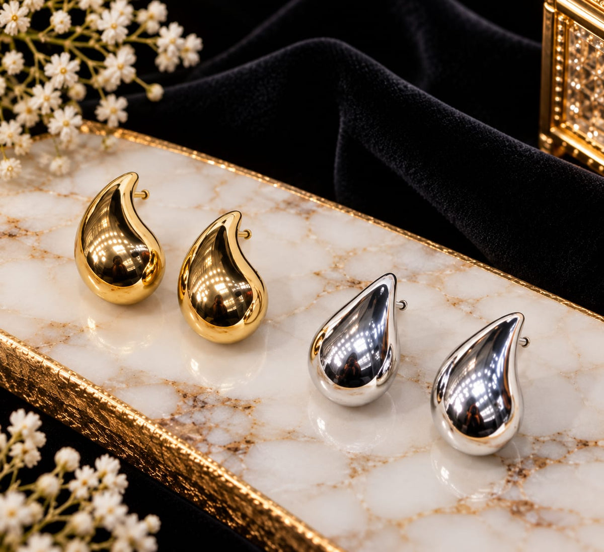S925 Silver Plated Pearl Heart Earrings for Women - Premium Quality Crystal Tops
