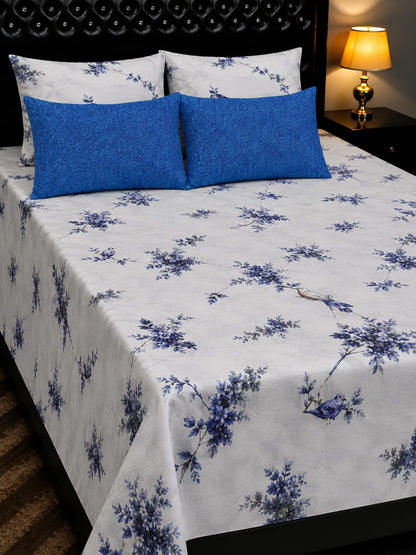🔥 New Arrival 2026 | 5Pc Pure Cotton King Size Bedsheet Set | Export Quality | Full Printed | Double Bed Size 🔥