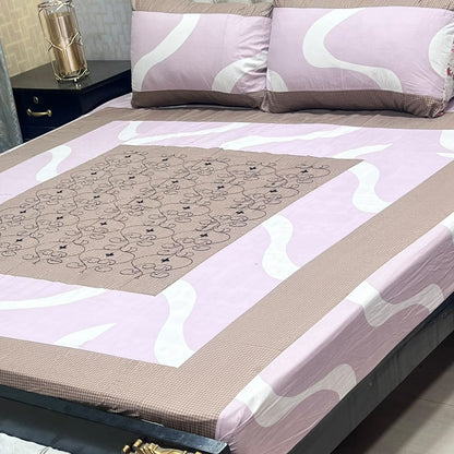 🔥 NEW ARRIVAL 2026 | PREMIUM EMBROIDERED 3PC COTTON KING SIZE BEDSHEET | LUXURY PATCH WORK COLLECTION 🔥