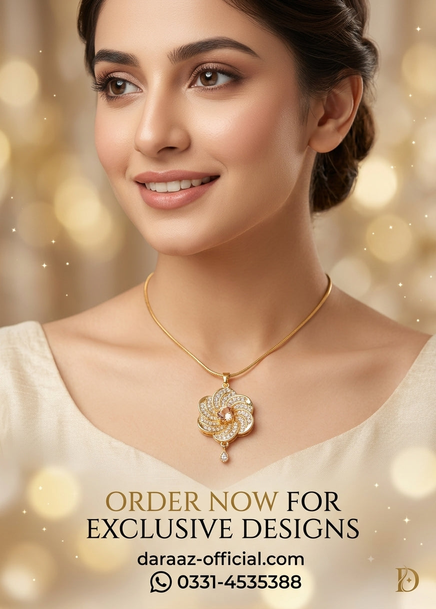 The Perfect Sparkle – Exquisite Handcrafted Gold Pendant Collection!