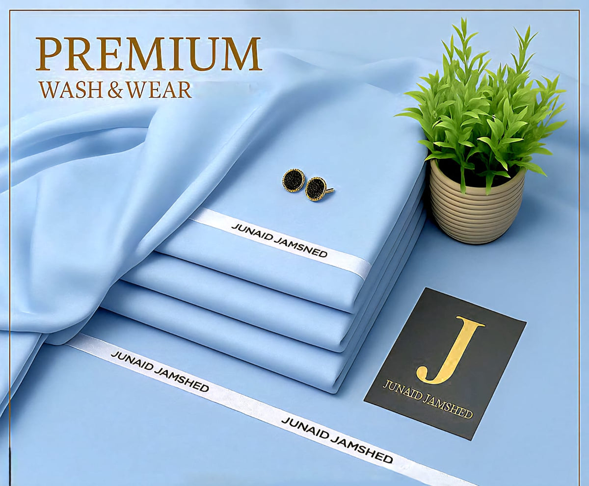 J. Men's Wash & Wear Unstitched Suit 4M – Soft Fall Fabric Collection 2026