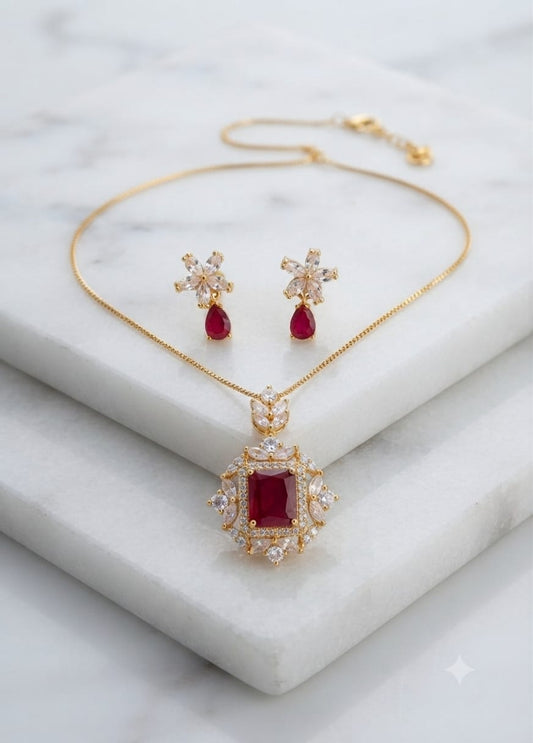 Champagne Topaz Pendant Set  Gold Plated Jewelry Oval Cut Zircon Necklace Amber Crystal Jewelry Set Bridal Party Wear Jewelry Artificial Gold Jewellery Pakistan Luxury Pendant Set For Women