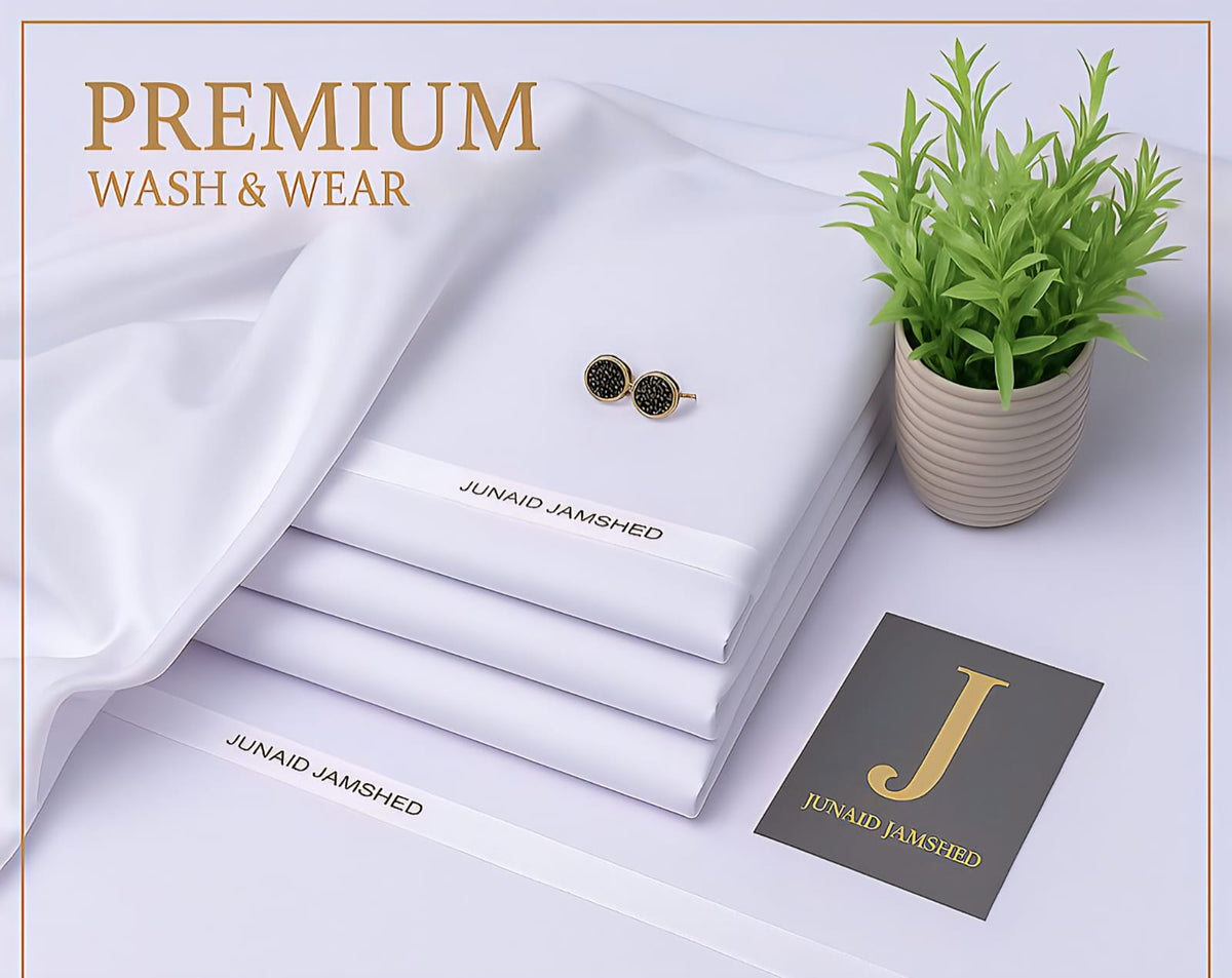 J. Men's New Arrival 2026 | Premium Wash & Wear Unstitched Suit 4 Meter | Soft Fall Fabric | Men's Shalwar Kameez Dress Material | Executive Class Packing