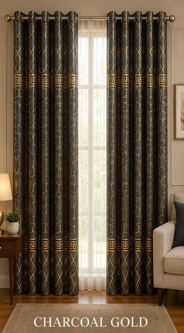 🍂 Premium Cozy Soft Velvet Curtains | 9 Ft Length | Ready To Hang | 10 Rings | Multiple Colors | Pair Rs. 5000 🍂