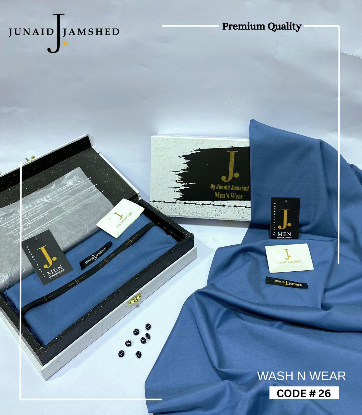 🔥 J. MEN’S Premium Wash & Wear | New Arrival 2026 Unstiched Suit 🔥
✨ Executive Class Soft Fall Fabric | 4 Meter Unstitched Collection ✨