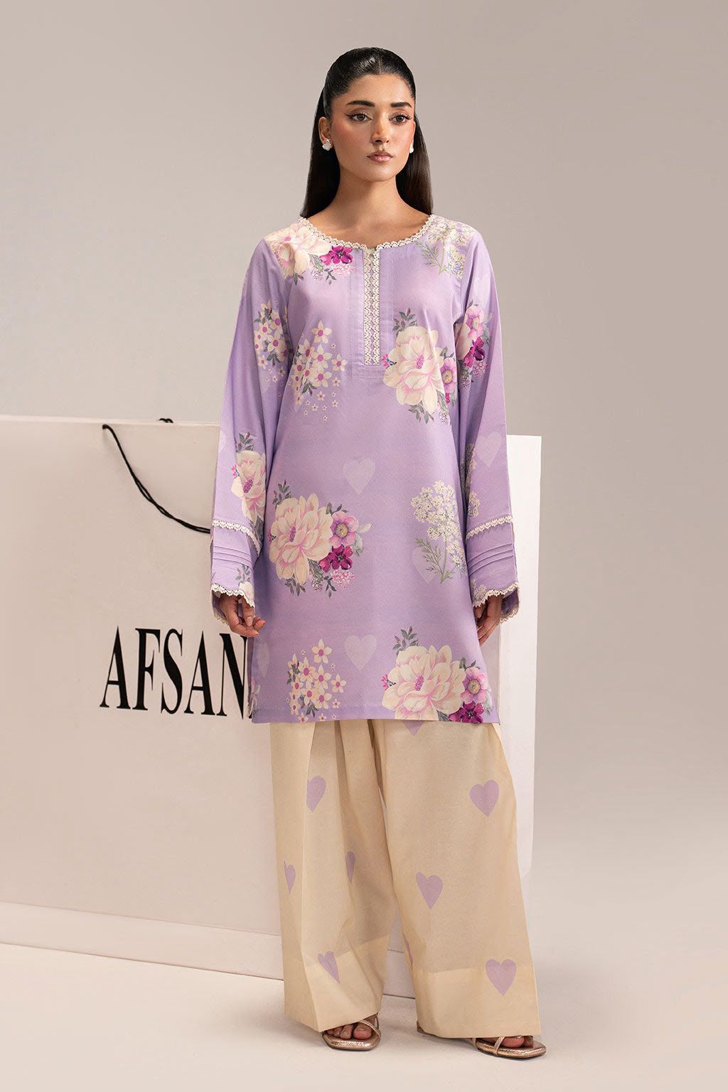 ✨ AFSANAH MOST DEMANDING EDITION – Premium Digital Silk 2PC unstiched suit| New Collection 2026 | Rs.3500/- ✨