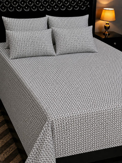 🔥 New Arrival 2026 | 5Pc Pure Cotton King Size Bedsheet Set | Export Quality | Full Printed | Double Bed Size 🔥