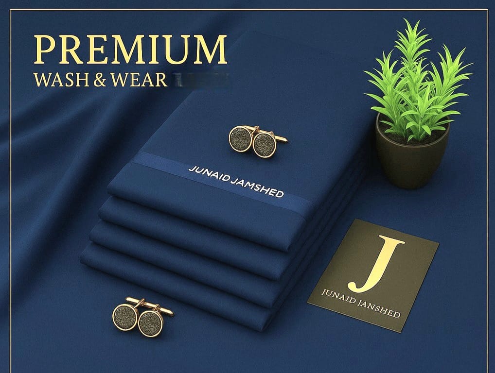 J. Men's Wash & Wear Unstitched Suit 4M – Soft Fall Fabric Collection 2026