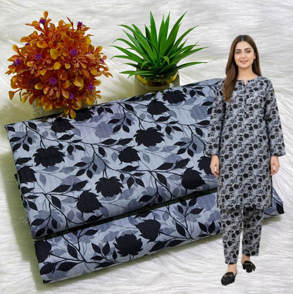 🌸 Floral Bloom Premium Digital Print 2PC Unstiched Suit| Summer Collection 2026 | Elegant Poly Cotton
