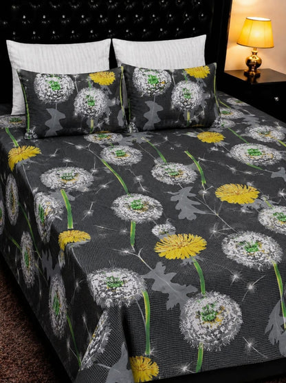 🔥 New Arrival 2026 | 5Pc Pure Cotton King Size Bedsheet Set | Export Quality | Full Printed | Double Bed Size 🔥