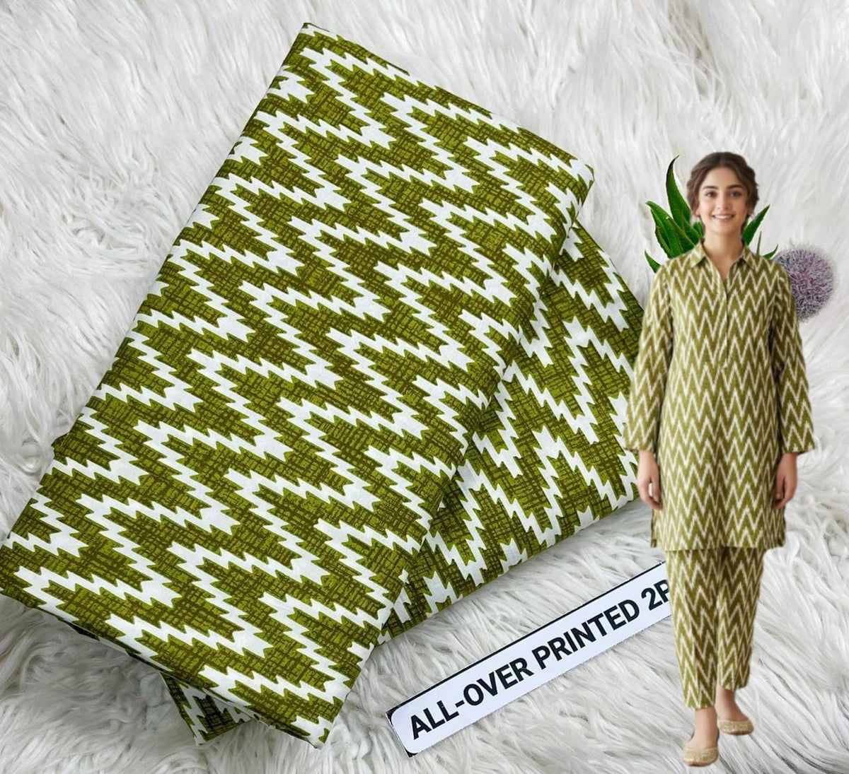 🌸 Floral Bloom Premium Digital Print 2PC Unstiched Suit| Summer Collection 2026 | Elegant Poly Cotton