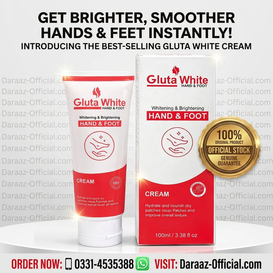 Premium Gluta White Hand & Feet Cream – Brightening, Moisturizing & Skin Care Formula