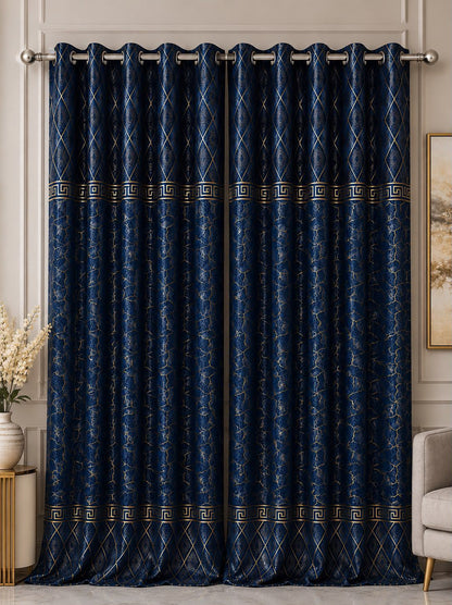 🍂 Premium Cozy Soft Velvet Curtains | 9 Ft Length | Ready To Hang | 10 Rings | Multiple Colors | Pair Rs. 5000 🍂
