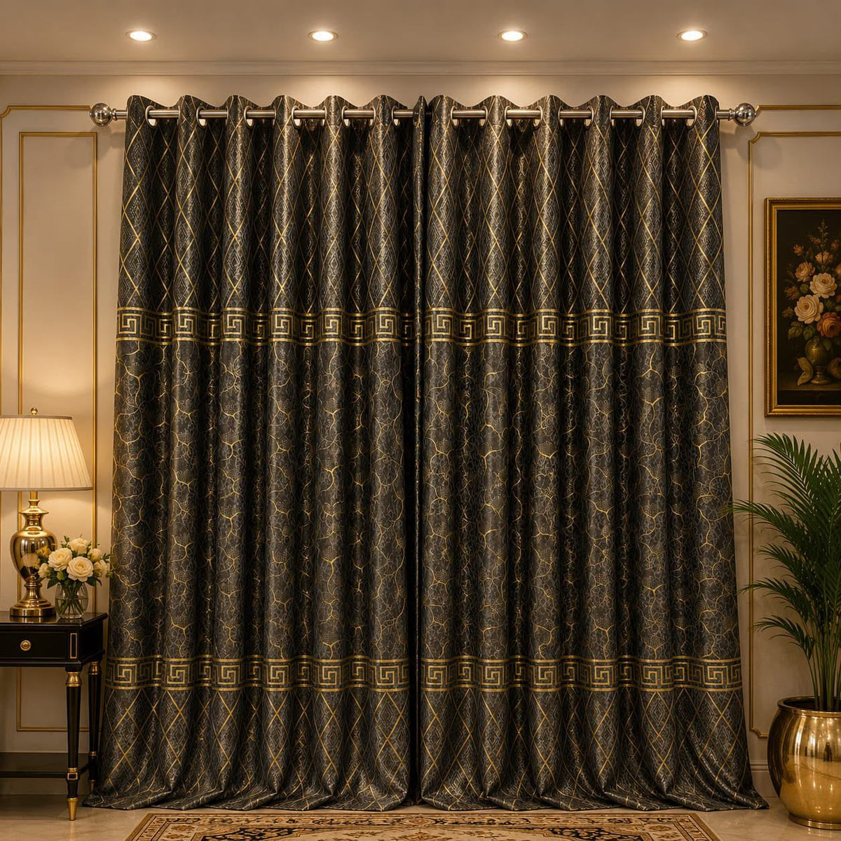 🍂 Premium Cozy Soft Velvet Curtains | 9 Ft Length | Ready To Hang | 10 Rings | Multiple Colors | Pair Rs. 5000 🍂