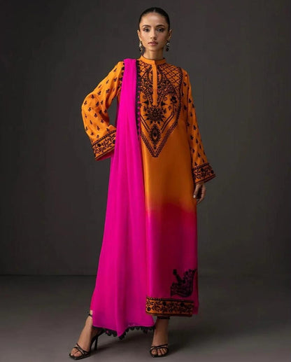 🌸 LULUSAR Premium Shamooz Silk 3PC Unstiched Suit| Digital Printed Luxury Collection 2026 🌸