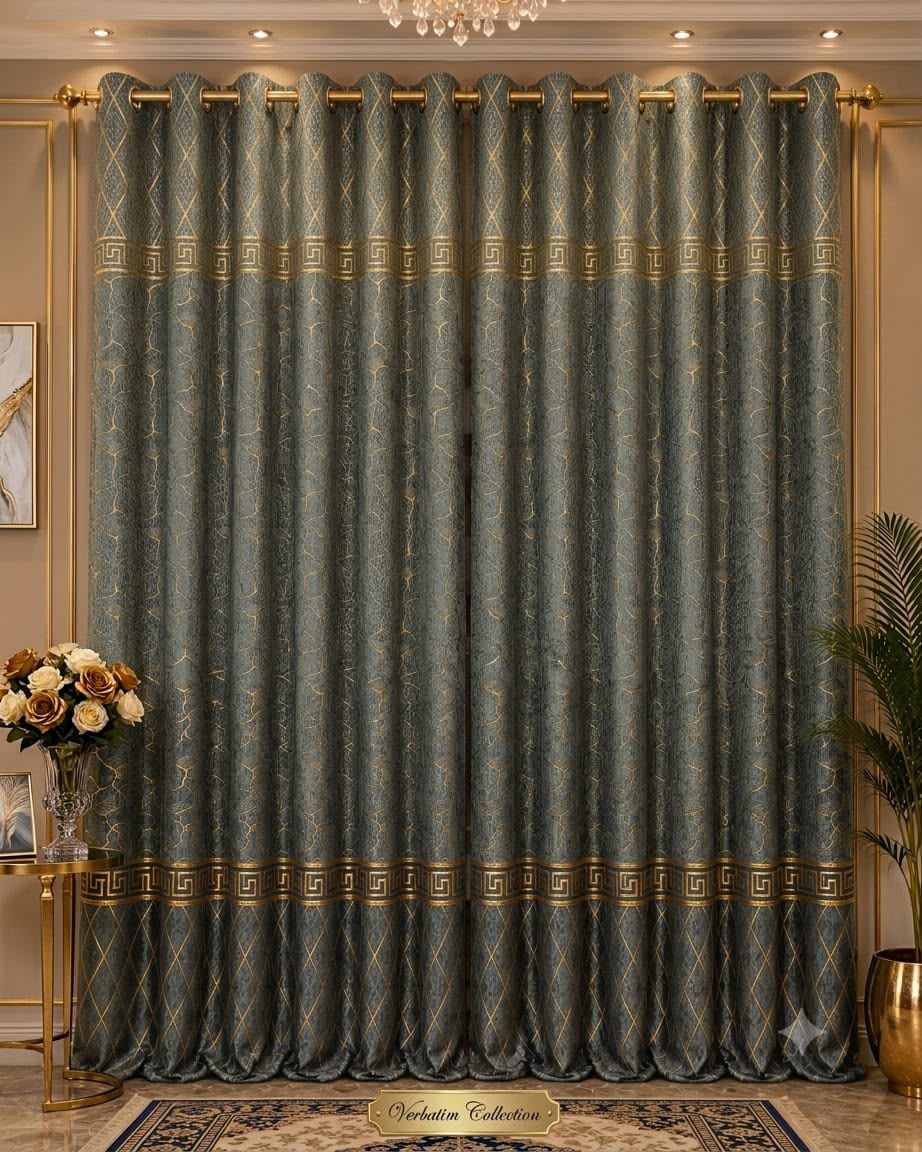 🍂 Premium Cozy Soft Velvet Curtains | 9 Ft Length | Ready To Hang | 10 Rings | Multiple Colors | Pair Rs. 5000 🍂