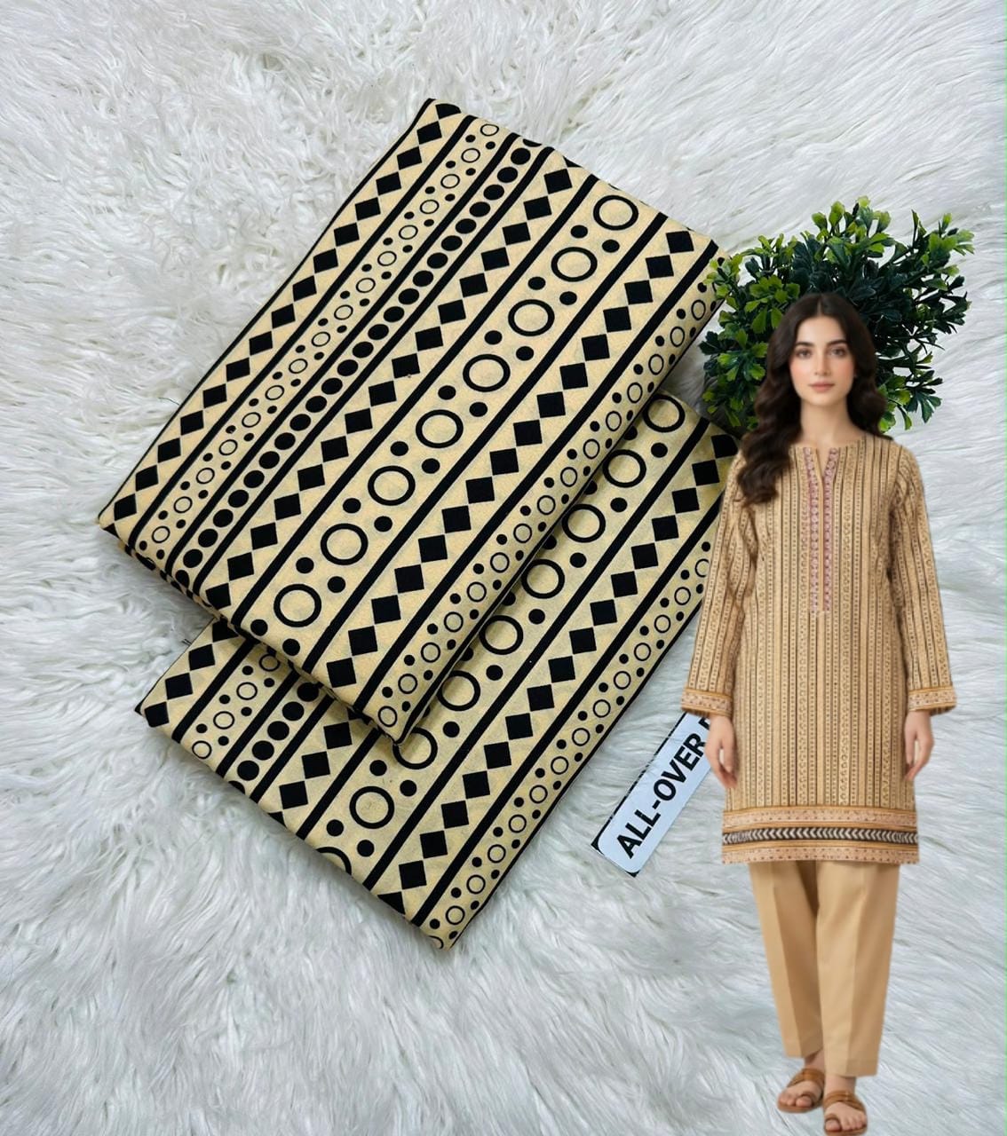🌸 Floral Bloom Premium Digital Print 2PC Unstiched Suit| Summer Collection 2026 | Elegant Poly Cotton
