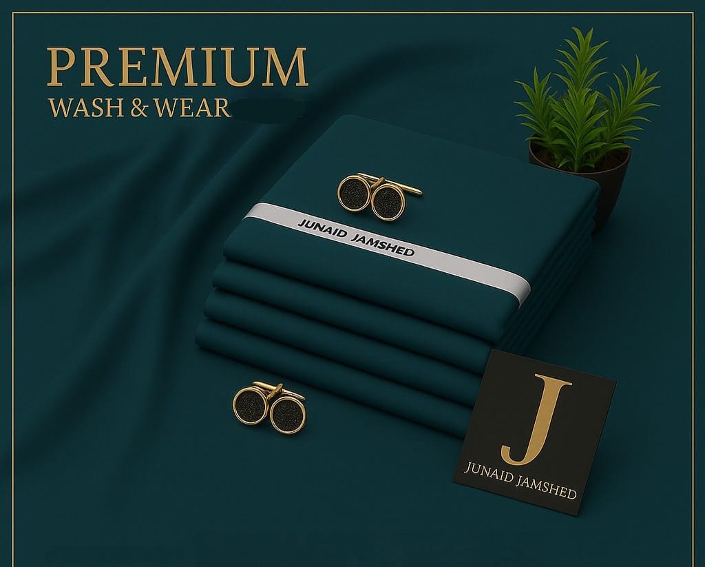 J. Men's Wash & Wear Unstitched Suit 4M – Soft Fall Fabric Collection 2026
