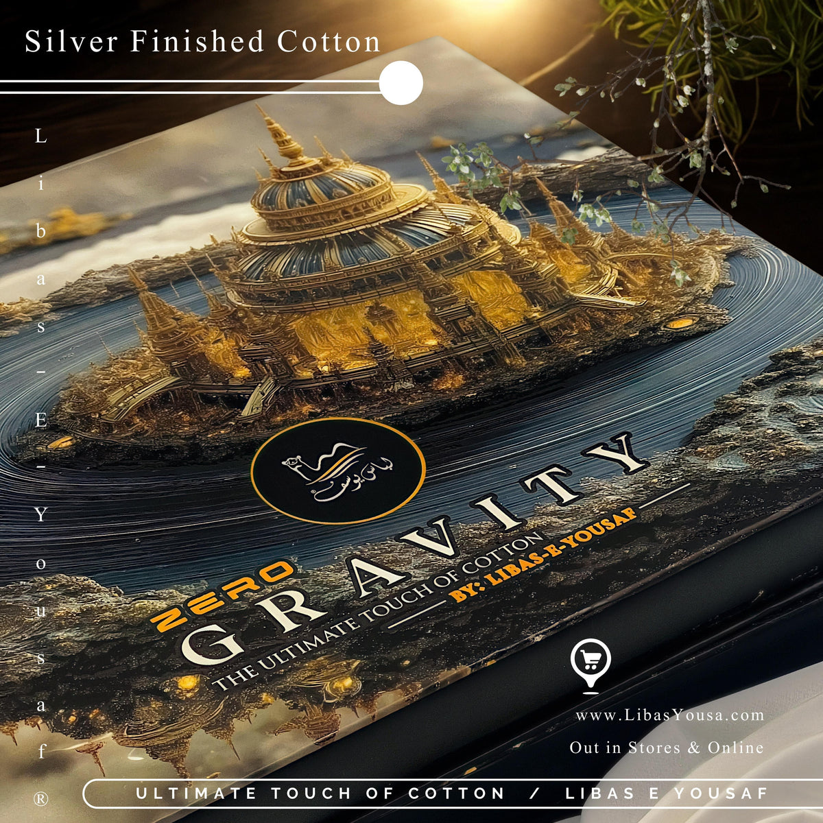 Libas-e-Yousaf Zero Gravity Cotton – Ultra Premium Summer Unstitched Collection (With Luxury Box & Metal Buttons)