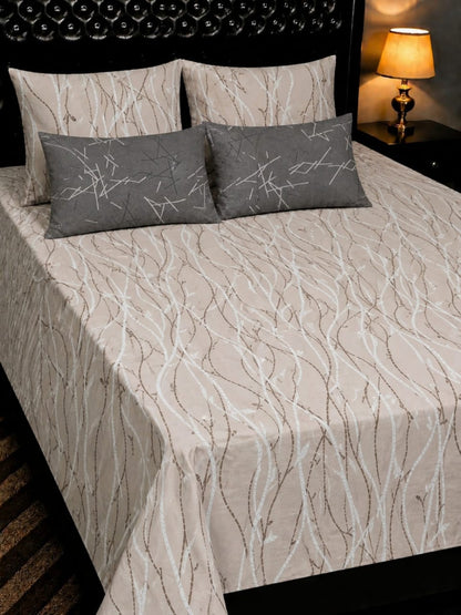 🔥 New Arrival 2026 | 5Pc Pure Cotton King Size Bedsheet Set | Export Quality | Full Printed | Double Bed Size 🔥