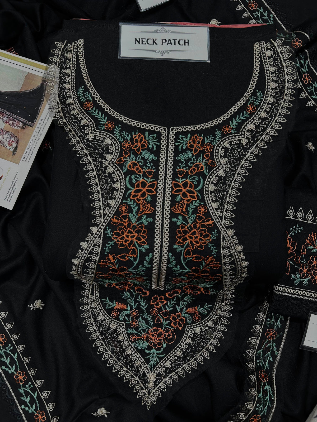 Aneelas Winter Collection 2026-27 - 3 Piece Heavy Embroidered Dhanak Suit with Digital Printed Karandi Trouser & Heavy Border Dhanak Shawl (D# NF 1305)
