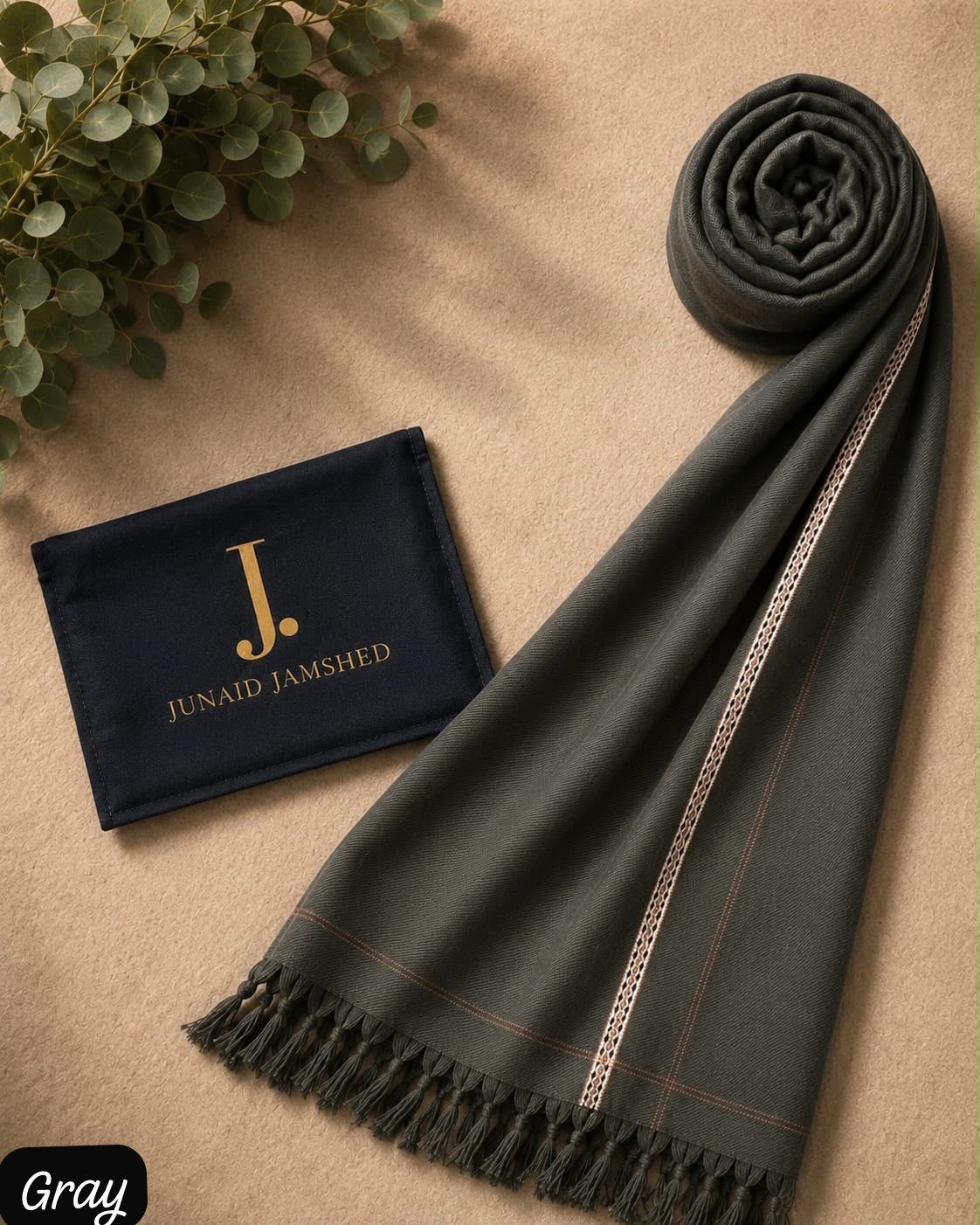 J. Men's Winter Woolen Shawl Collection 2026 – 2.5 Ghaz Soft Fine Quality Warm Fabric (12 Colors Available)