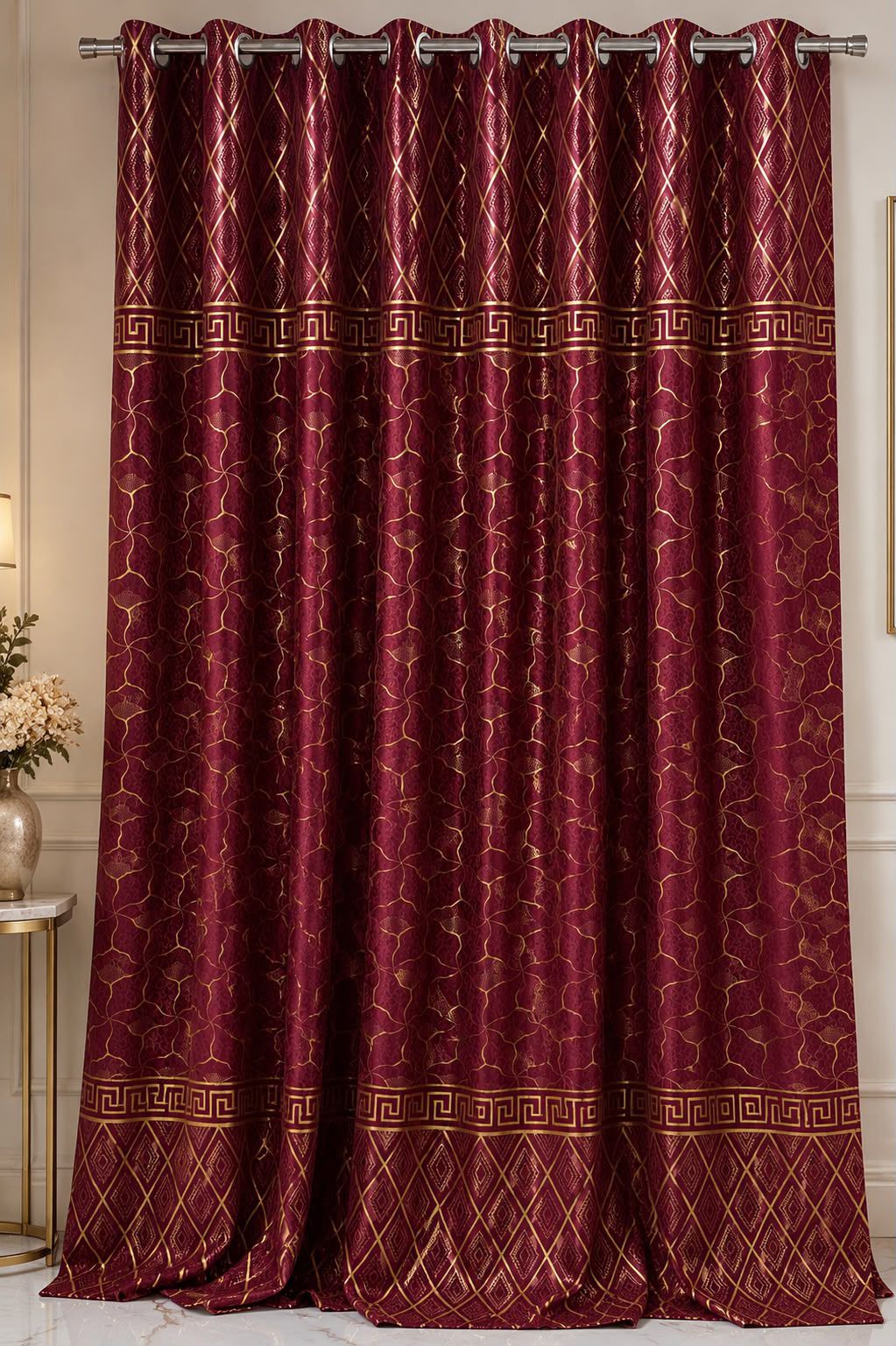 🍂 Premium Cozy Soft Velvet Curtains | 9 Ft Length | Ready To Hang | 10 Rings | Multiple Colors | Pair Rs. 5000 🍂