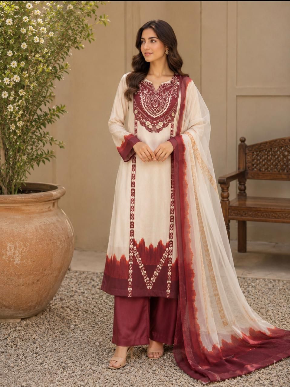 🌸 LULUSAR Premium Shamooz Silk 3PC Unstiched Suit| Digital Printed Luxury Collection 2026 🌸