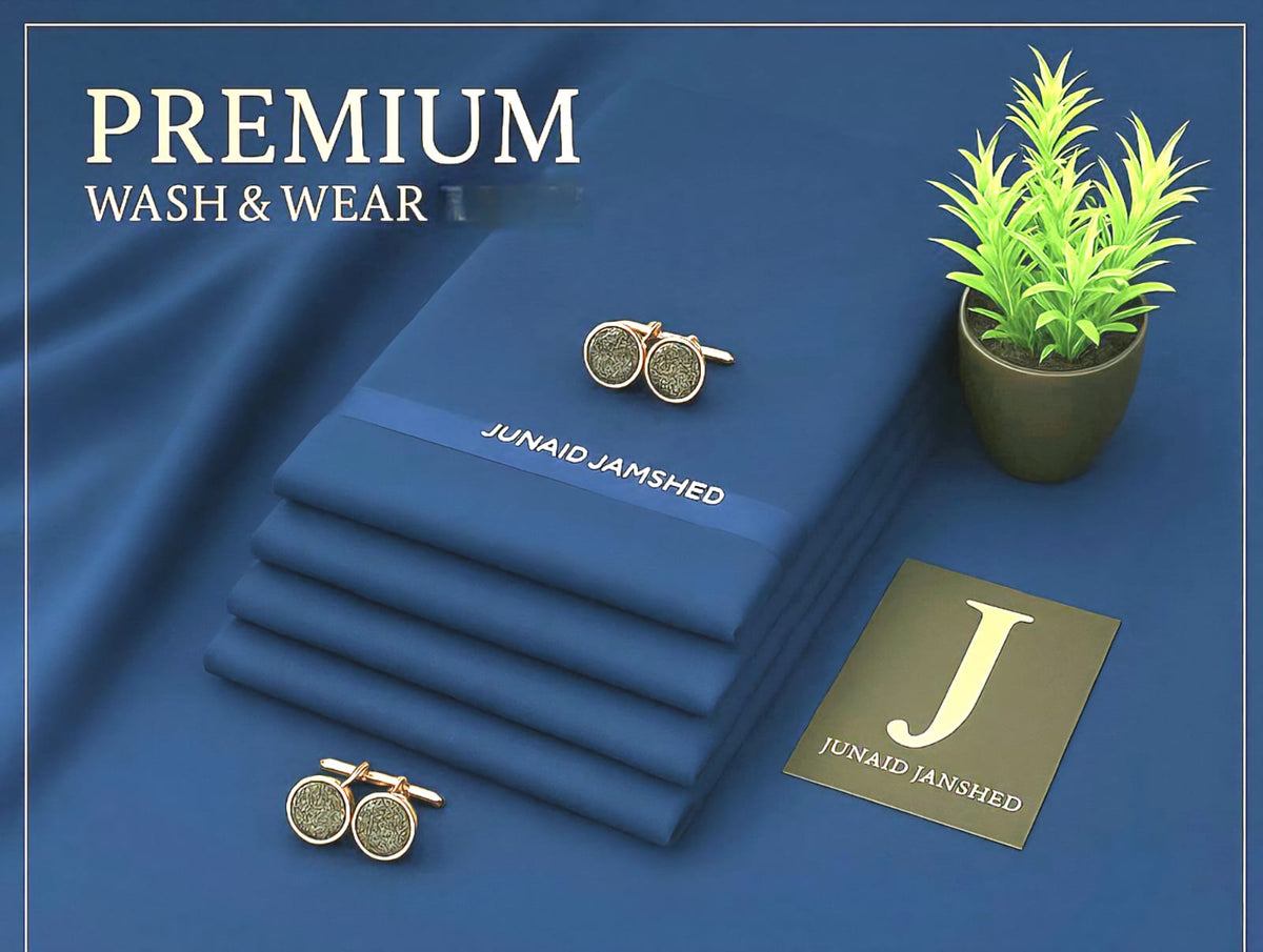 J. Men's Wash & Wear Unstitched Suit 4M – Soft Fall Fabric Collection 2026