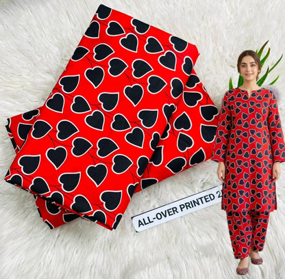 🌸 Floral Bloom Premium Digital Print 2PC Unstiched Suit| Summer Collection 2026 | Elegant Poly Cotton