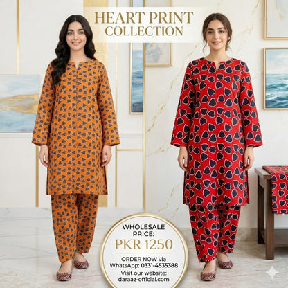 Floral Elegance Printed 2-Piece Women's Suit | Premium Lawn Collection | Stylish Casual & Summer Wear