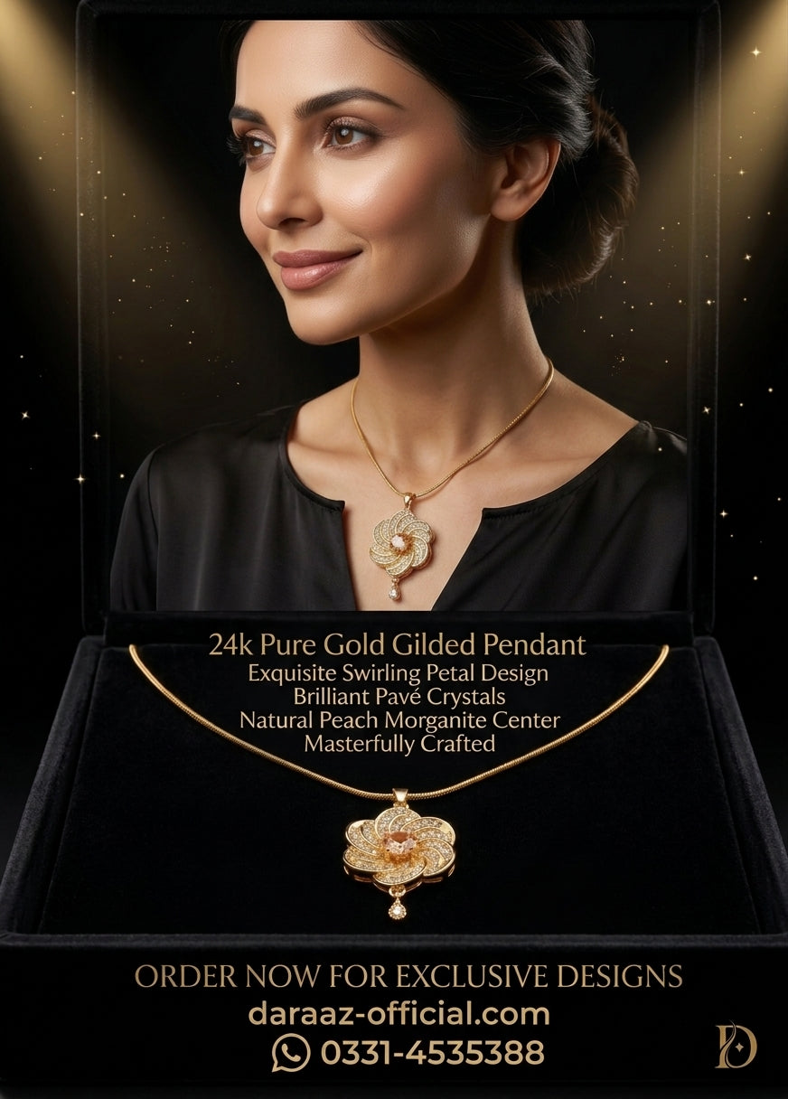 The Perfect Sparkle – Exquisite Handcrafted Gold Pendant Collection!