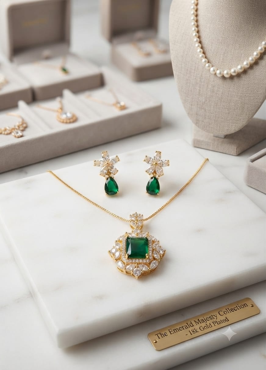 Champagne Topaz Pendant Set  Gold Plated Jewelry Oval Cut Zircon Necklace Amber Crystal Jewelry Set Bridal Party Wear Jewelry Artificial Gold Jewellery Pakistan Luxury Pendant Set For Women