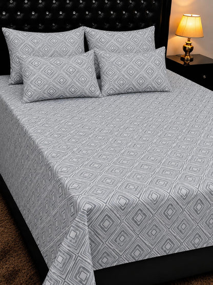 🔥 New Arrival 2026 | 5Pc Pure Cotton King Size Bedsheet Set | Export Quality | Full Printed | Double Bed Size 🔥