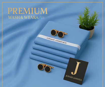 J. Men's Wash & Wear Unstitched Suit 4M – Soft Fall Fabric Collection 2026