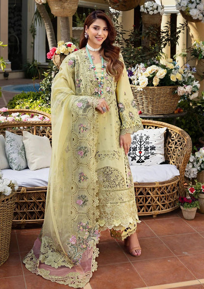ELAF Premium Chickenkari Collection 2026 | 3Pc Heavy Embroidered Lawn Suit with Khaddi Net Dupatta