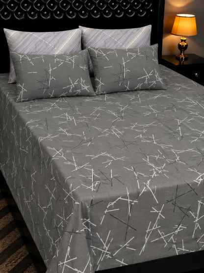🔥 New Arrival 2026 | 5Pc Pure Cotton King Size Bedsheet Set | Export Quality | Full Printed | Double Bed Size 🔥