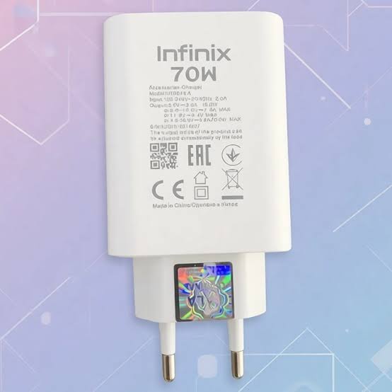 Infinix 70W Original Charger Adapter | Original Box Pack 70W Fast Charging Power Adapter | Infinix 70 Watt Super Fast Charger