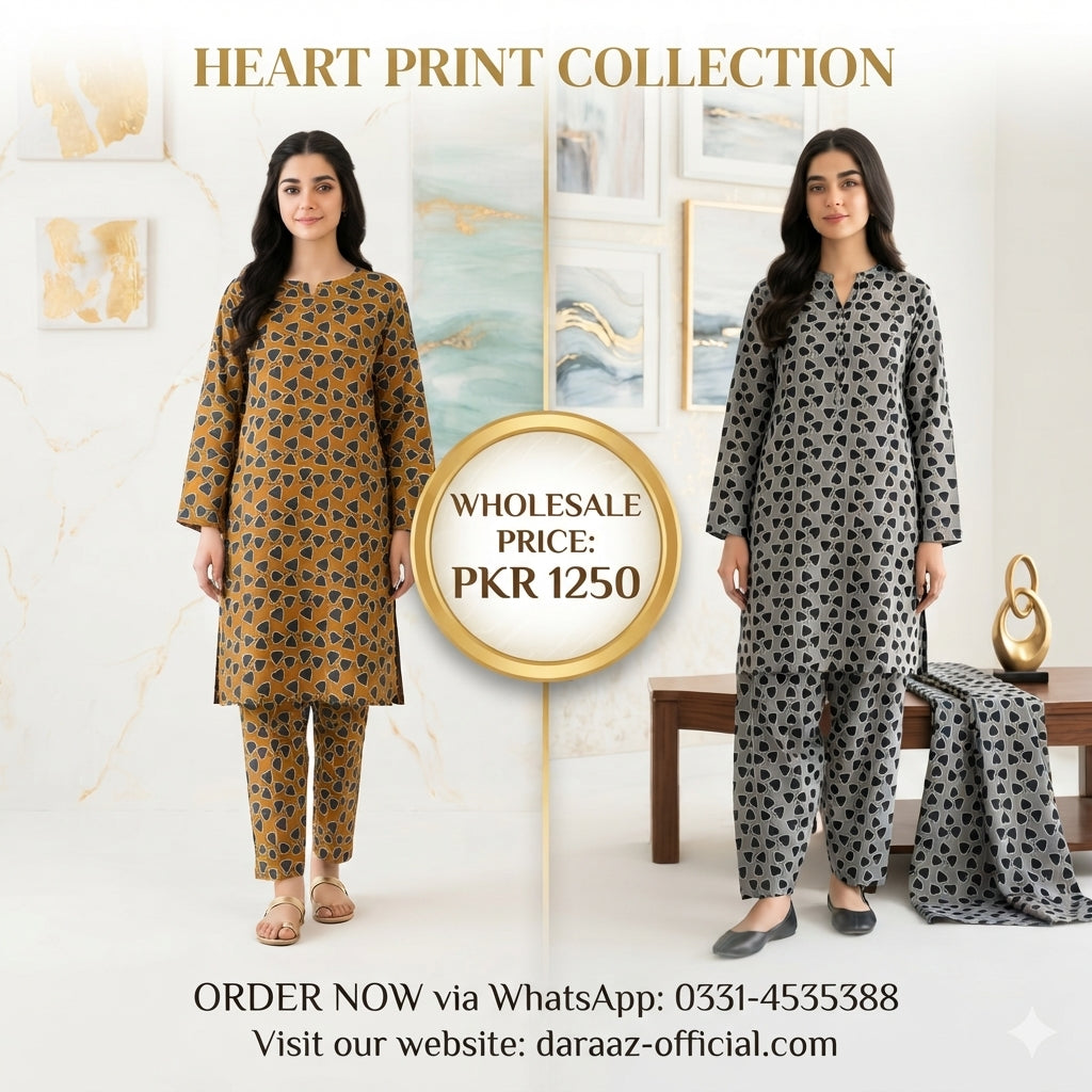 Floral Elegance Printed 2-Piece Women's Suit | Premium Lawn Collection | Stylish Casual & Summer Wear